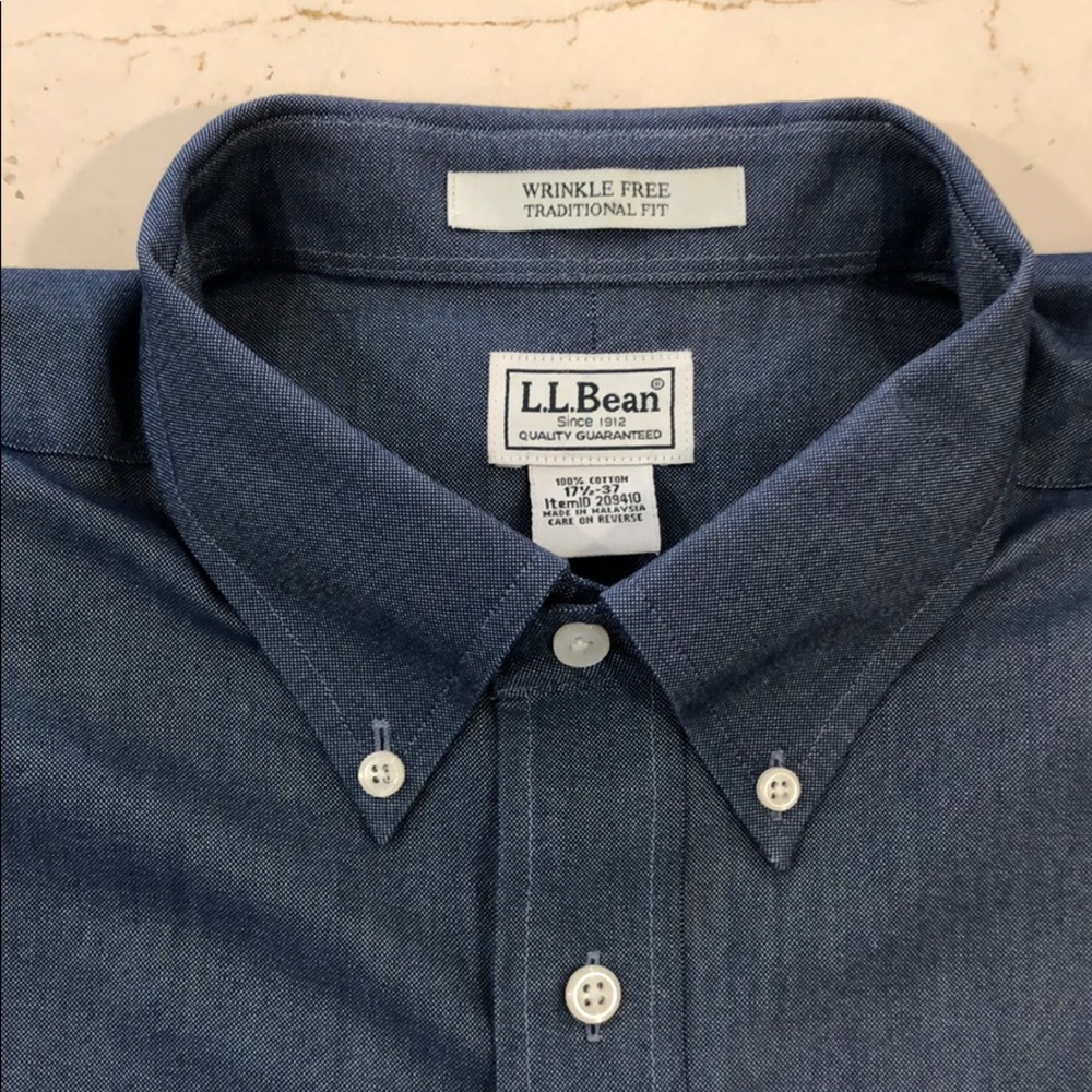 Men’s Indigo Button Down Oxford Shirt
